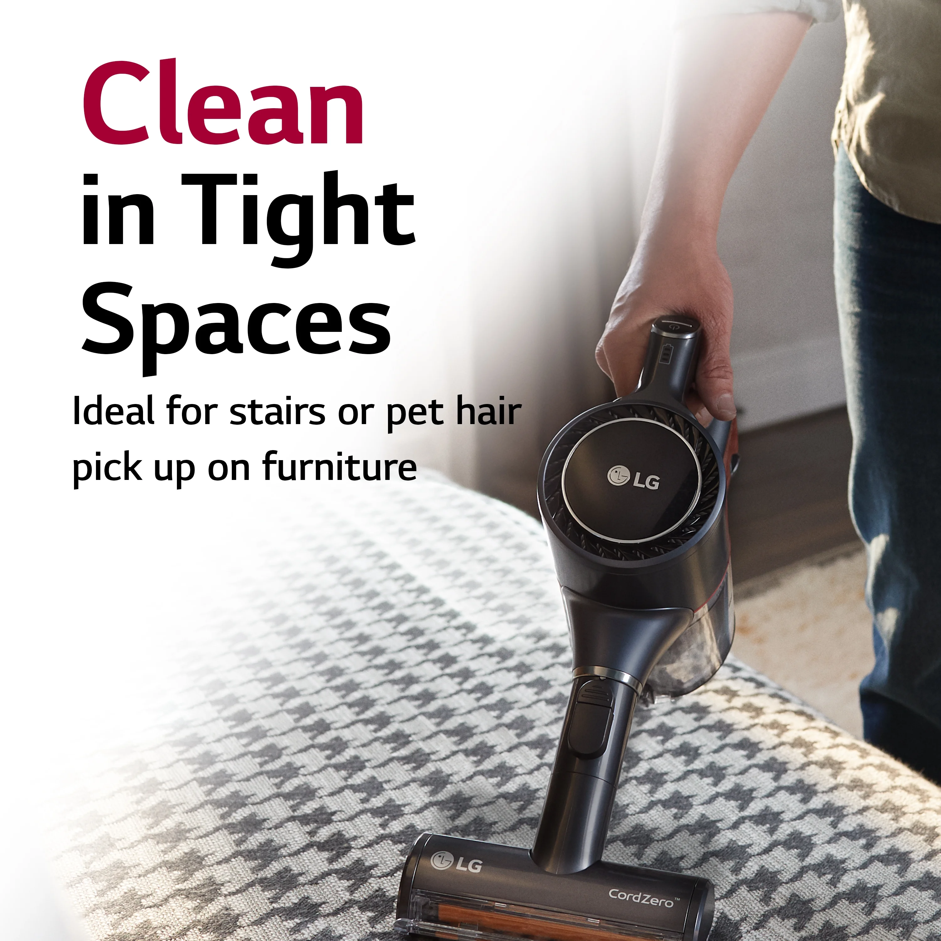 Restored LG Cord Zero A9 Cordless Stick Vacuum Cleaner A916BM (Refurbished)