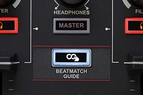 Hercules DJControl Inpulse 200 – DJ controller with USB, ideal for beginners learning to mix - 2 tracks with 8 pads and sound card