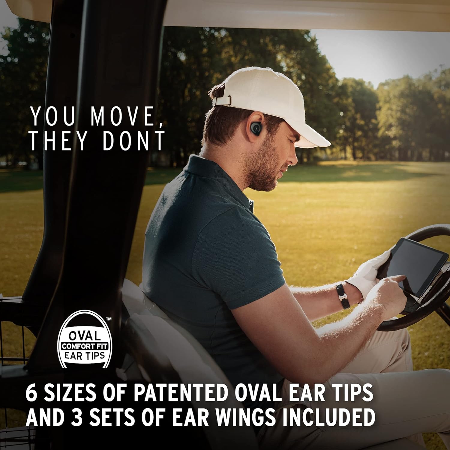 Klipsch T5 II True Wireless Sport Earbuds PGA Tour Edition with Dust/Waterproof Case & Earbuds, Best Fitting Earbuds with Patented Comfort
