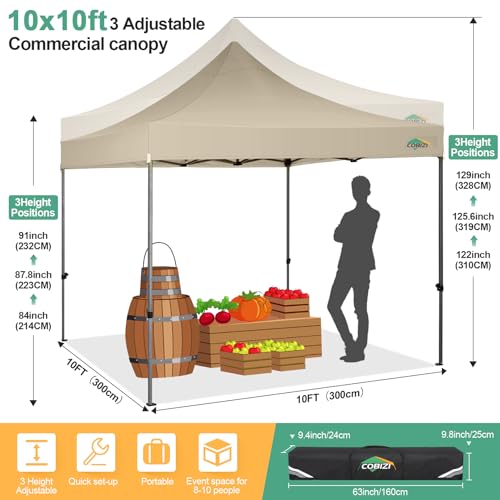COBIZI 13x26 Pop Up Tent 13x26 Canopy with Sidewalls Heavy Duty Canopy Party Tent for Parties