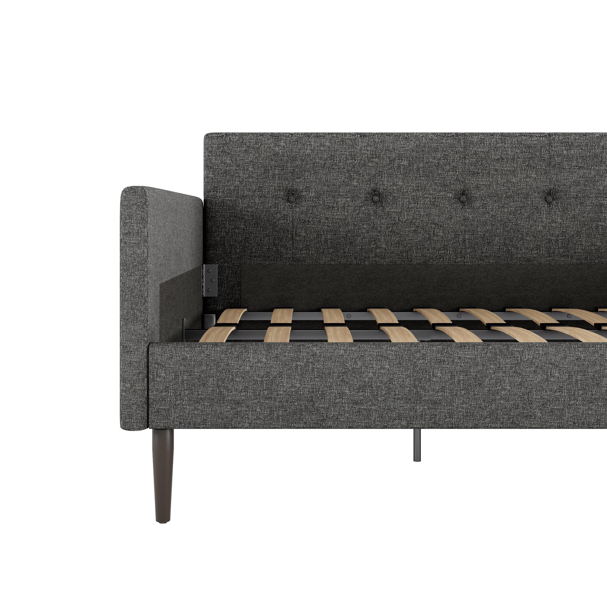 Queer Eye Wimberly Upholstered Daybed, Twin Size, Gray Linen