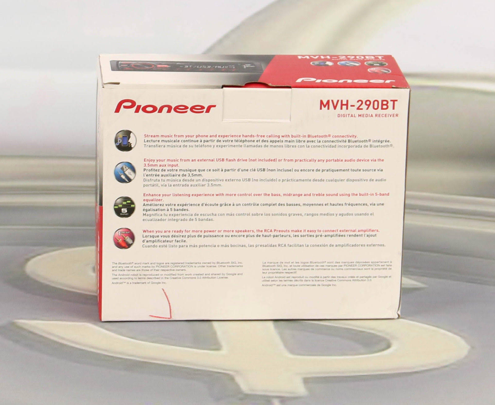 Pioneer MVH 290BT Car Digital Receiver
