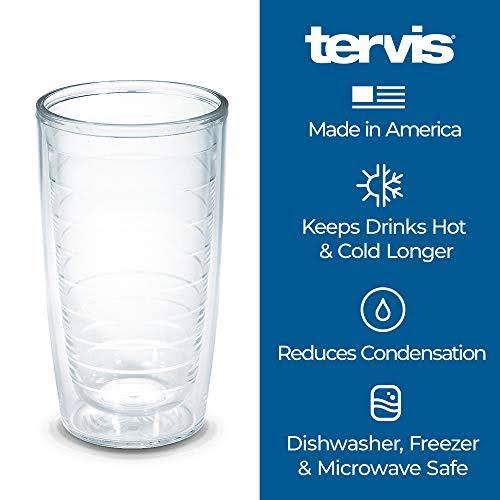 Tervis Tumbler with Wrap, 16-Ounce, Fiesta Lapis Calypso, 4-Pack
