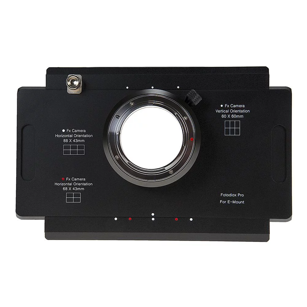Fotodiox Pro Lens Mount Adapter - Sony Alpha E-Mount Mirrorless Camera to Large Format 4x5 View Cameras with a Graflok Rear Standard
