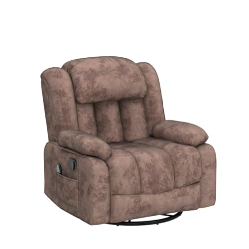 CANMOV Massage Swivel Rocker Recliner Chair with Heat and Vibration