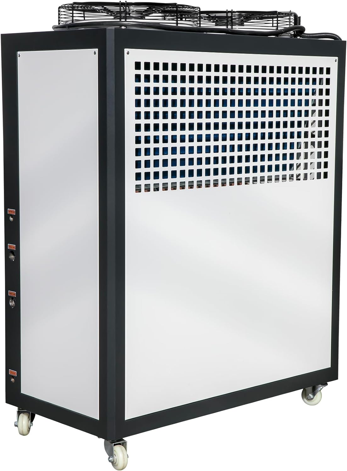 VEVOR Air Cooled Water Chiller 5 Ton Portable, 5Hp 53L Tank Industrial Chiller, Finned Condenser w/Micro-Computer Control