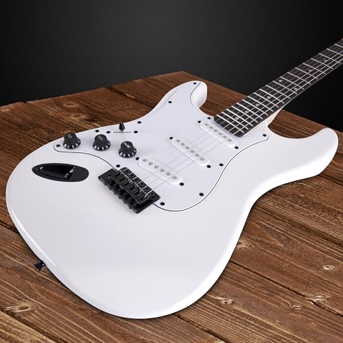 LyxPro Electric Guitar 39" inch Complete Beginner Starter kit Full Size with 20w Amp, Package Includes All Accessories, Digital Tuner, Strings, Picks