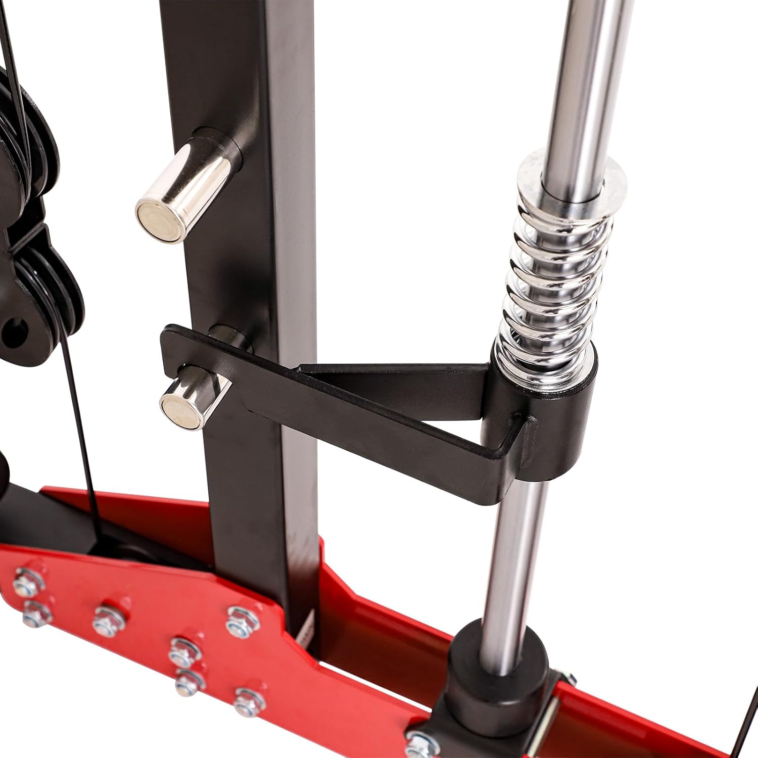 Altas Strength Home Gym Smith Machine with Pulley System Gym Squat Rack Pull Up Bar Upper Body Strength Training Leg Developer Light Commercial