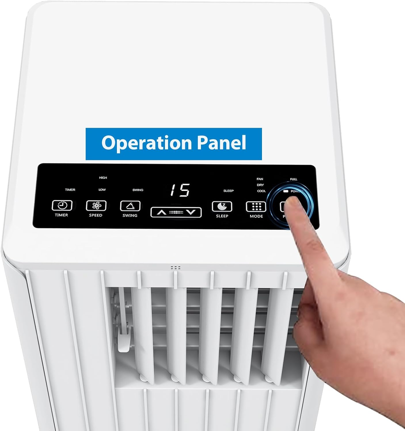 8,000BTU Portable Air Conditioners, 3-IN-1 Air Conditioner Floor Room AC Unit with Cool, Dehumidifier, Fan Mode