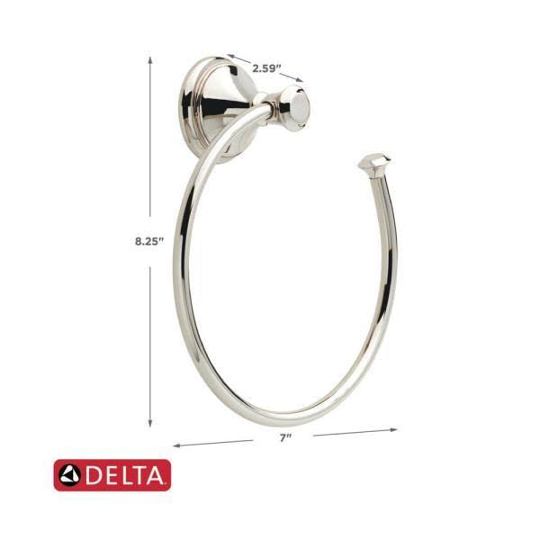 Delta Cassidy 5-Piece Bath Hardware Set in Polished Nickel