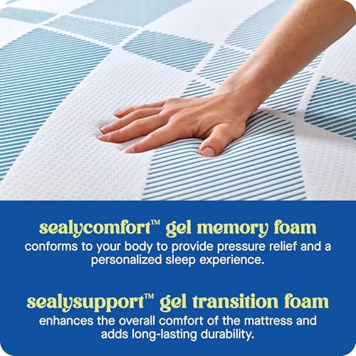 Sealy Dreamlife 12” Foam Mattress-in-a-Box, Full, SealyComfort Gel Memory Foam, SealySupport Transition Foam, Surface-Guard Technology