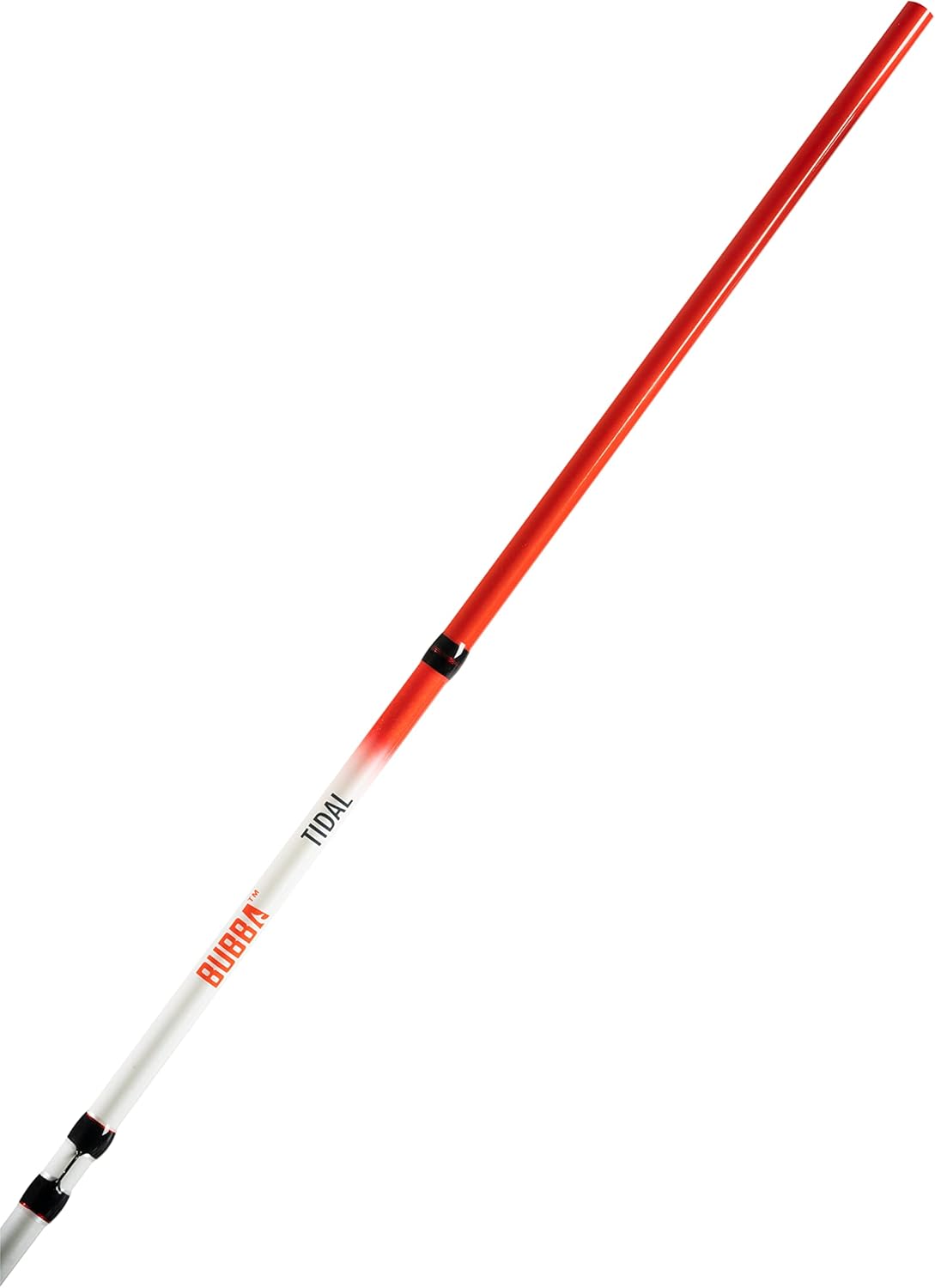 BUBBA Tidal 7' Medium Heavy Inshore Casting Rod with Corrosion Resistant Guides and Split Grips for Costal Saltwater Fishing