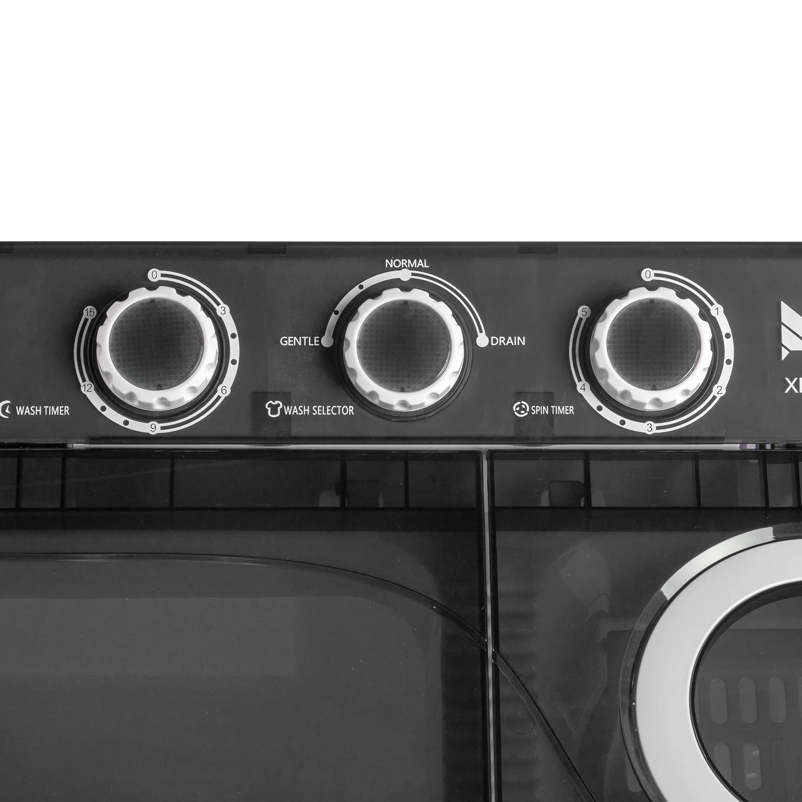 Twin Tub with Built-in Drain Pump XPB65-2288S 26Lbs Semi-automatic Twin Tube Washing Machine for Apartment, Dorms, RVs, Camping and More