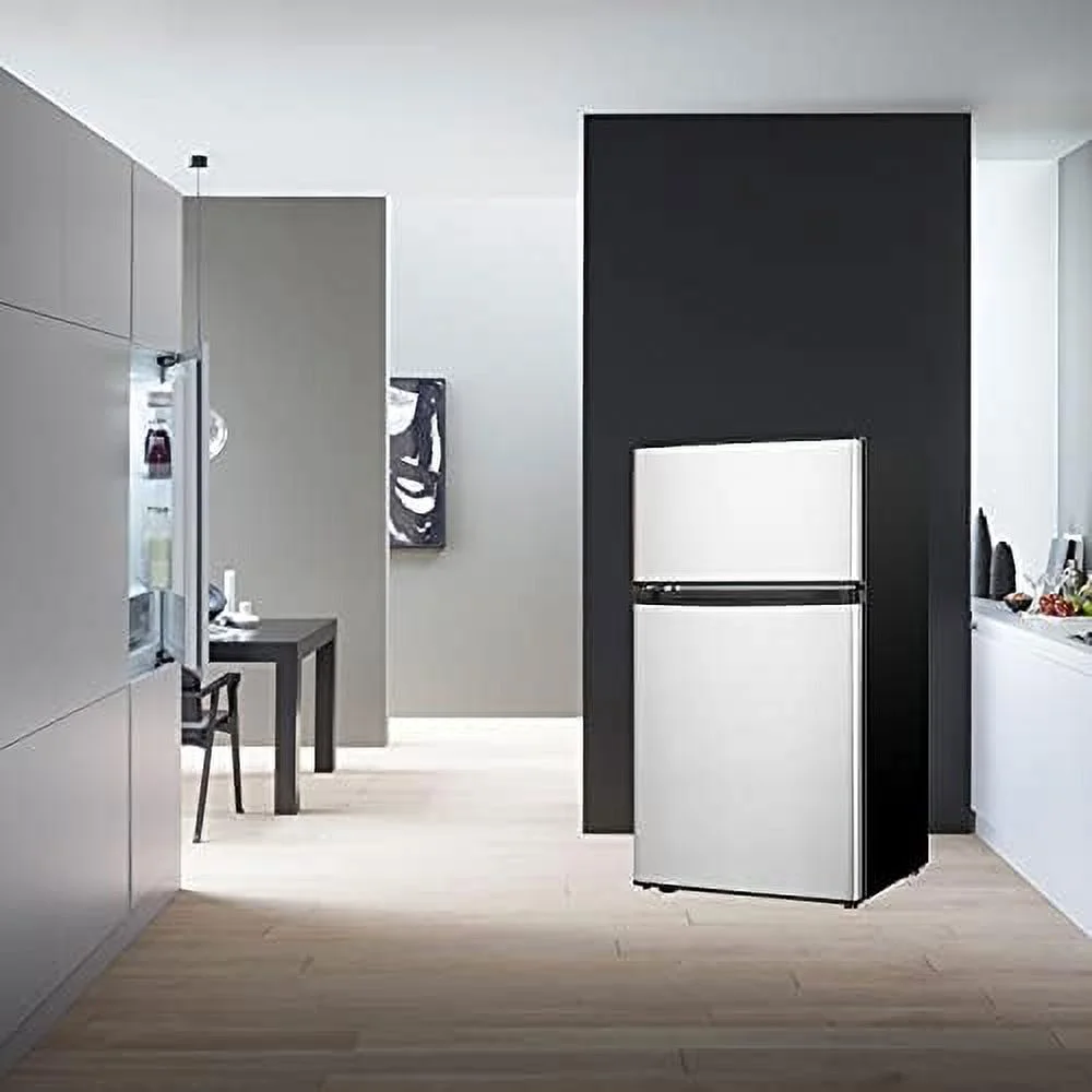 HBBOOMLIFE 3.2 Cu.ft Mini Fridge with Freezer  2 Door Compact Refrigerator with Low Noise  For Bedroom  Living Room  Dorm  Kitchen  Office (Black)