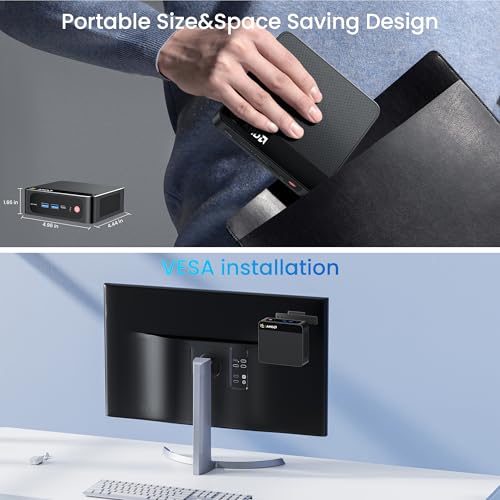 Beelink Mini PC AMD Ryzen 7 5825U Up to 4.5GHz 8C/16T, SER5 32GB RAM 500GB SSD Graphics 8core 2000 MHz
