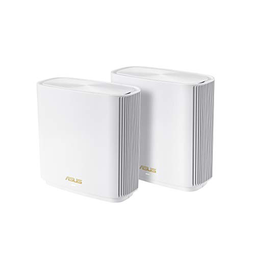 ASUS ZenWiFi AX6600 Tri-Band Mesh WiFi 6 System (XT8 2PK) - Whole Home Coverage up to 5500 sq.ft & 6+ rooms, AiMesh