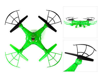 World Tech Toys Ghostbusters Slimer 2.4GHz 4.5 Channel Video Camera RC Quadcopter