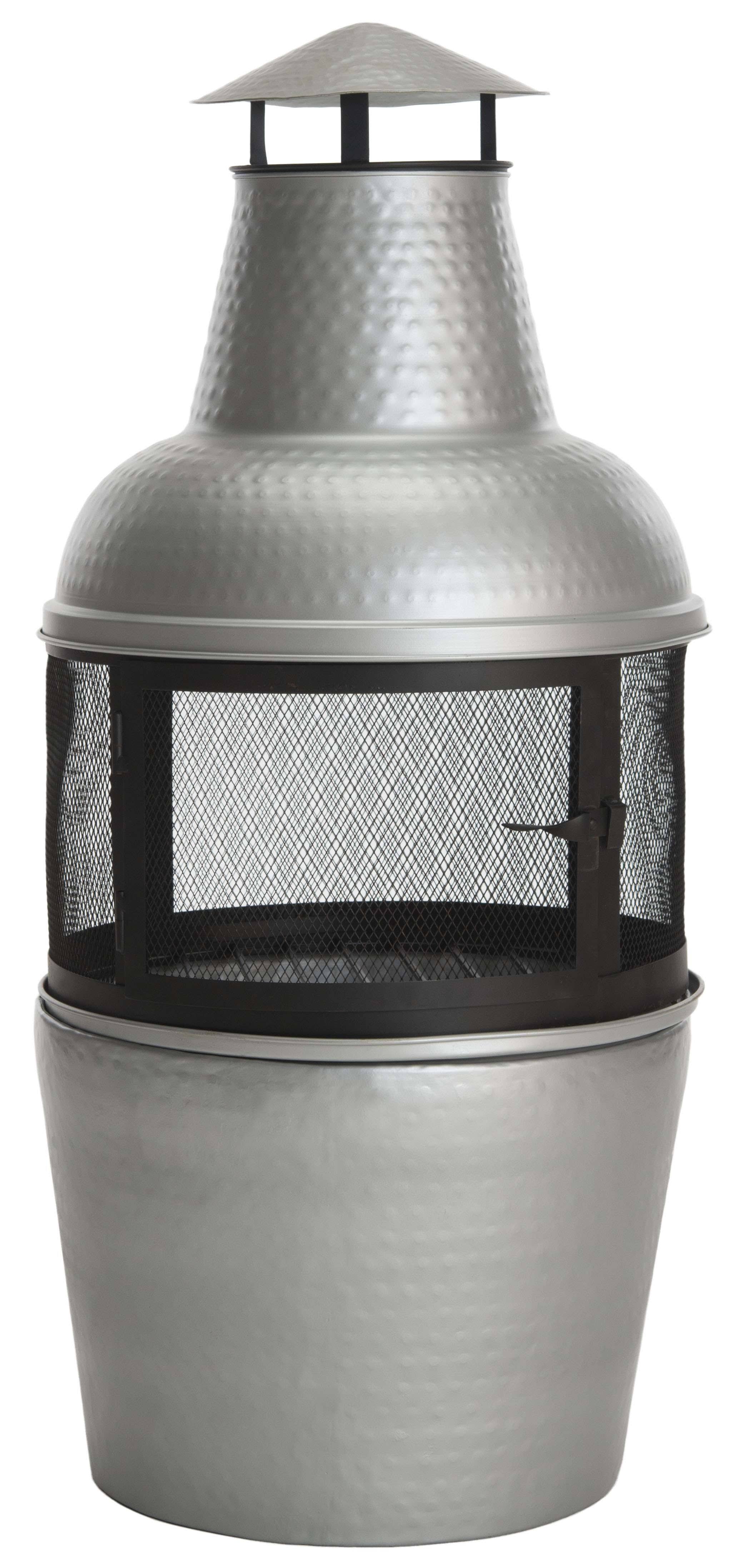 Safavieh Cartagena Chiminea - Silver Black