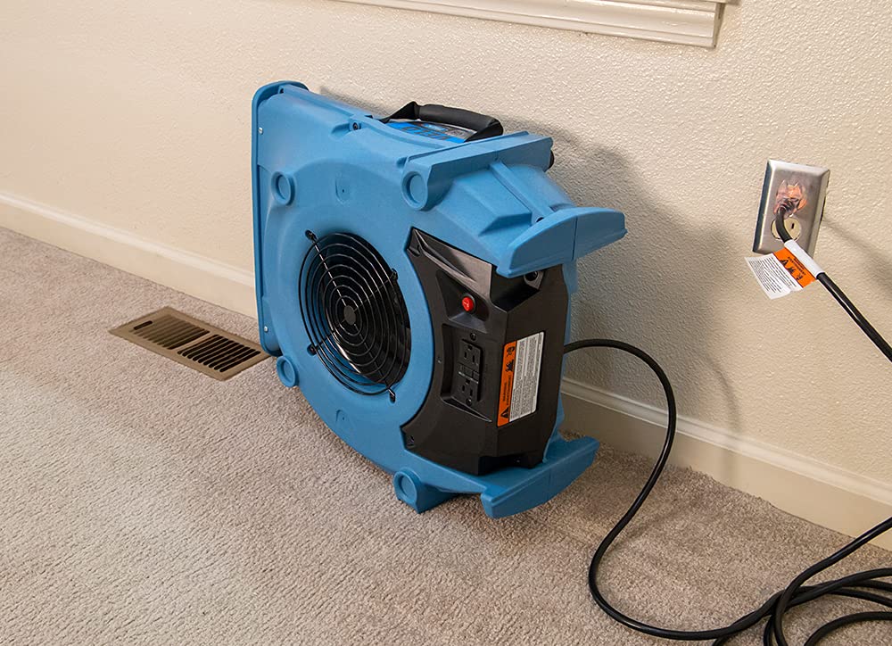 Dri Eaz Velo Air Mover Professional Water Damage Dryer for Carpets, Walls, Floors, 1.9 Amp Saves Power, 2-Speed, High Velocity, Quiet, Well Built