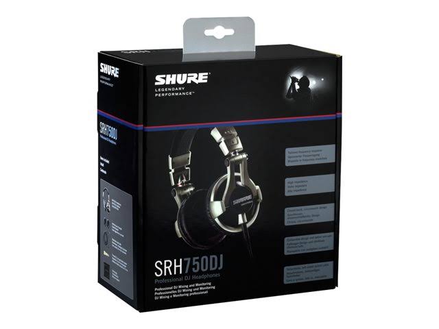 Shure SRH750DJ Professional DJ Over-Ear Headphones