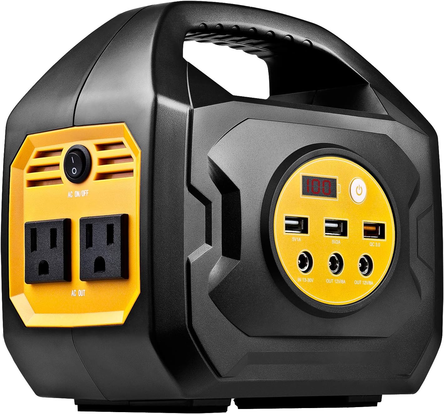ExpertPower 200-Watt Portable Generator Rechargeable Lithium Power Station with 110VAC Outlets, 12VDC Outputs (Car Socket Included)