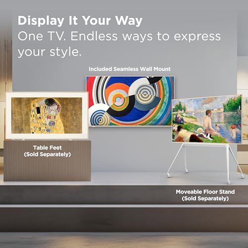TCL 65-Inch Class NXTVISION Series QLED 4K UHD Google Smart TV Canvas Style Art Frame TV - QLED, 120hz, Matte Anti-Glare Screen, Free Bezel and Frame