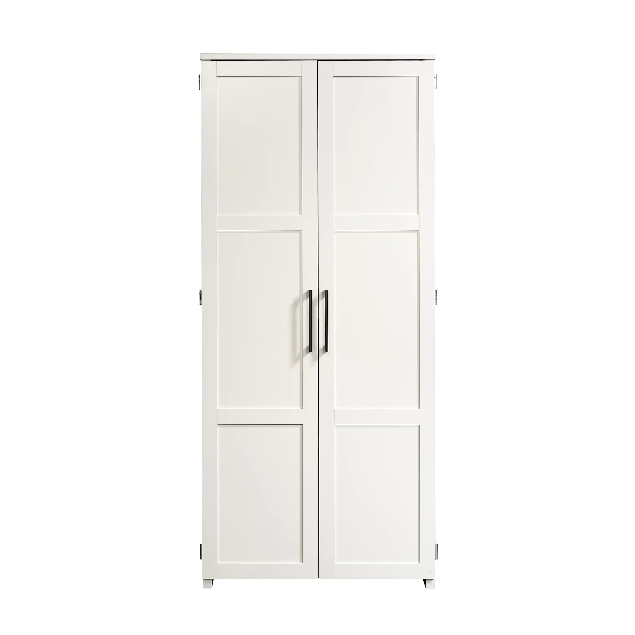 Sauder HomePlus 69" Tall 4-Shelf Wood Storage Cabinet, White Finish