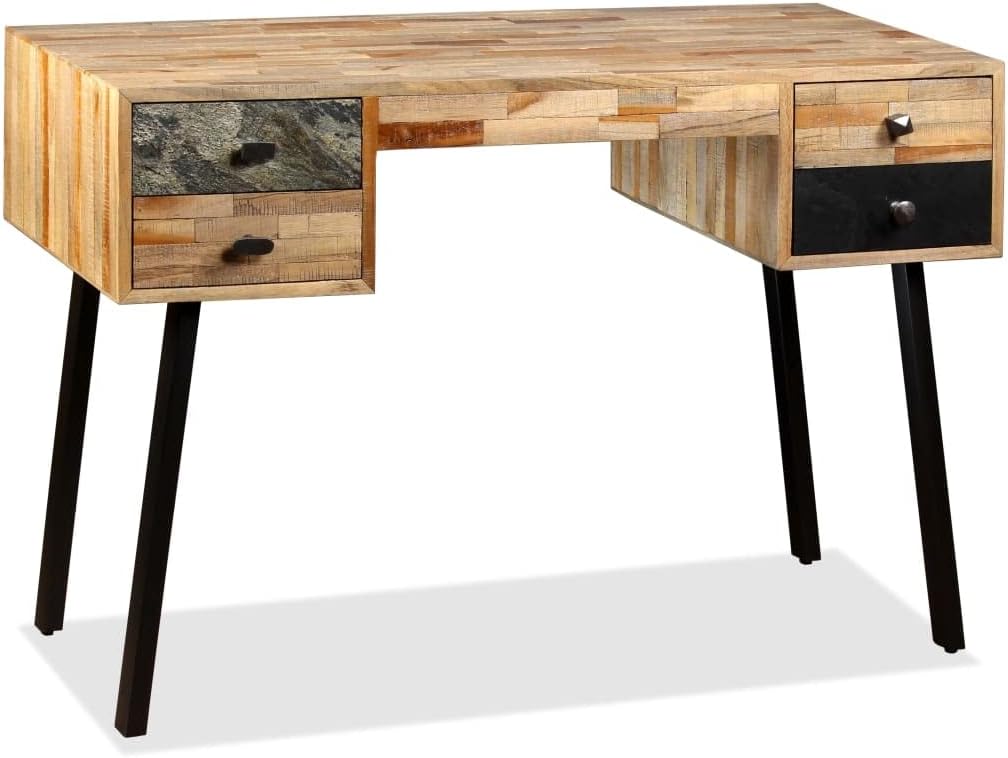 Writing Desk,Office Desk with Drawers,Study Desk,Secretary Desk,Bedroom Desk,with 4 Drawers,Can be Used as a Computer Table, Worktable