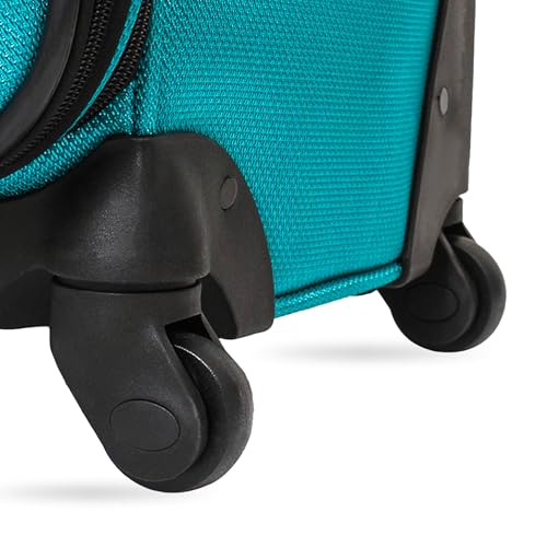 SwissGear Sion Softside Expandable Roller Luggage, Teal, 3 Piece Set (21/25/29)