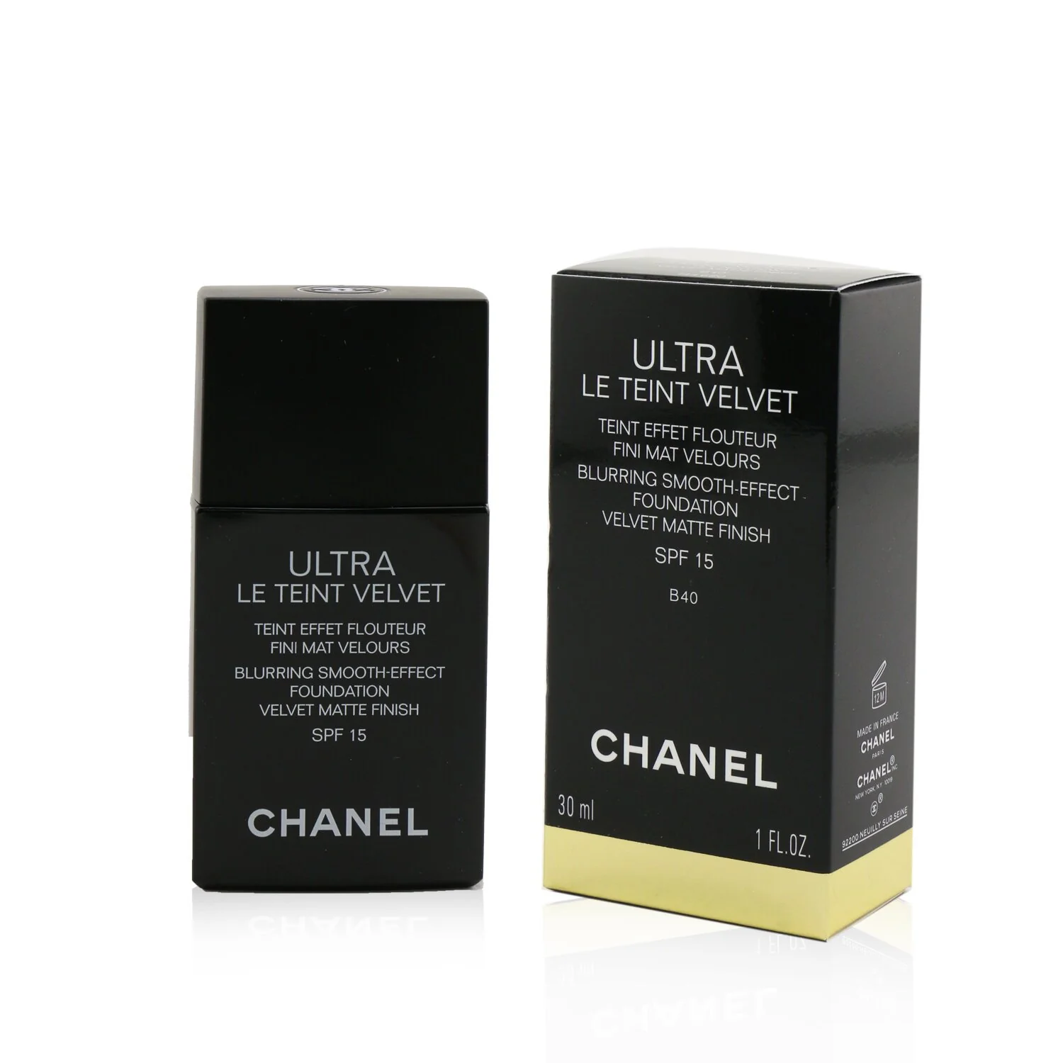 Chanel Ultra Le Teint Velvet Blurring Smooth Effect Foundation SPF 15 - # BR12 (Beige Rose) 30ml/1oz