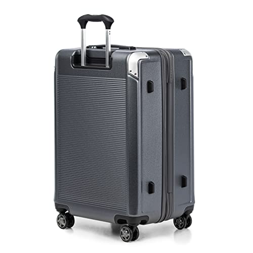 Travelpro Platinum Elite Hardside Expandable Carry on Luggage, 8 Wheel Spinner, TSA Lock, Hard Shell Polycarbonate Suitcase, Metallic Sand
