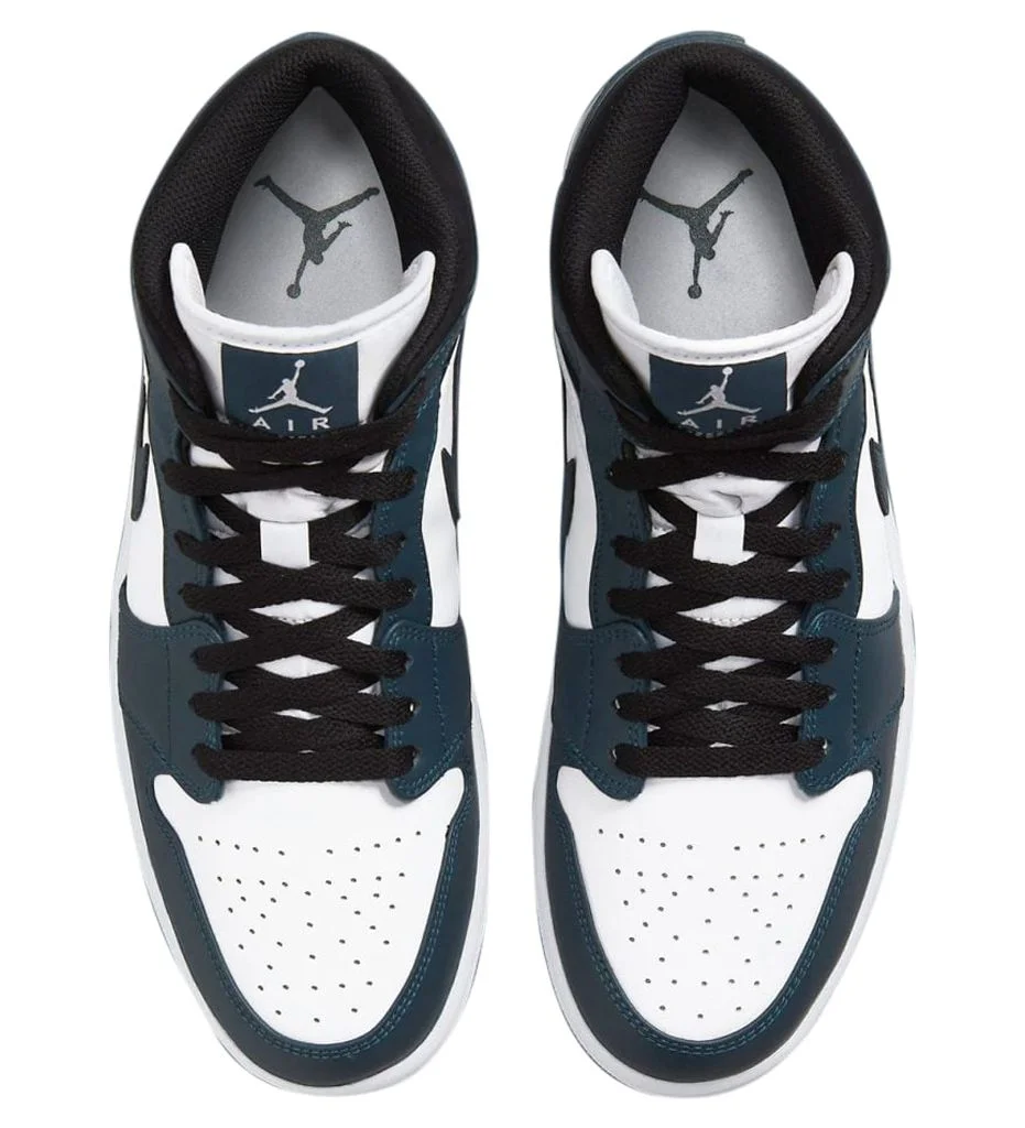 Men's Jordan 1 Mid Armory Navy/White-Black (554724 411) - 7.5 - Curated Treasures Market