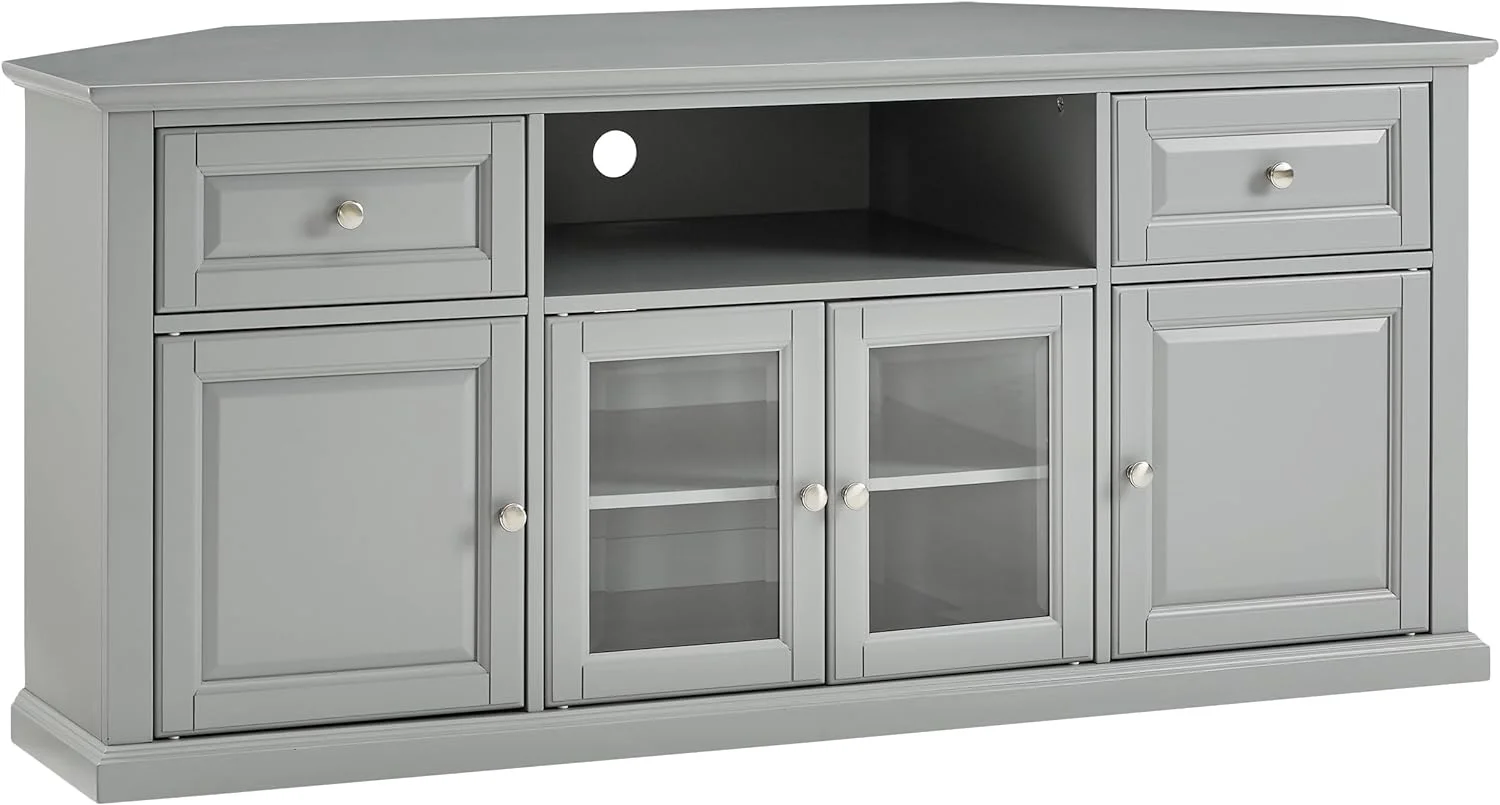 Corner TV Stand - Gray