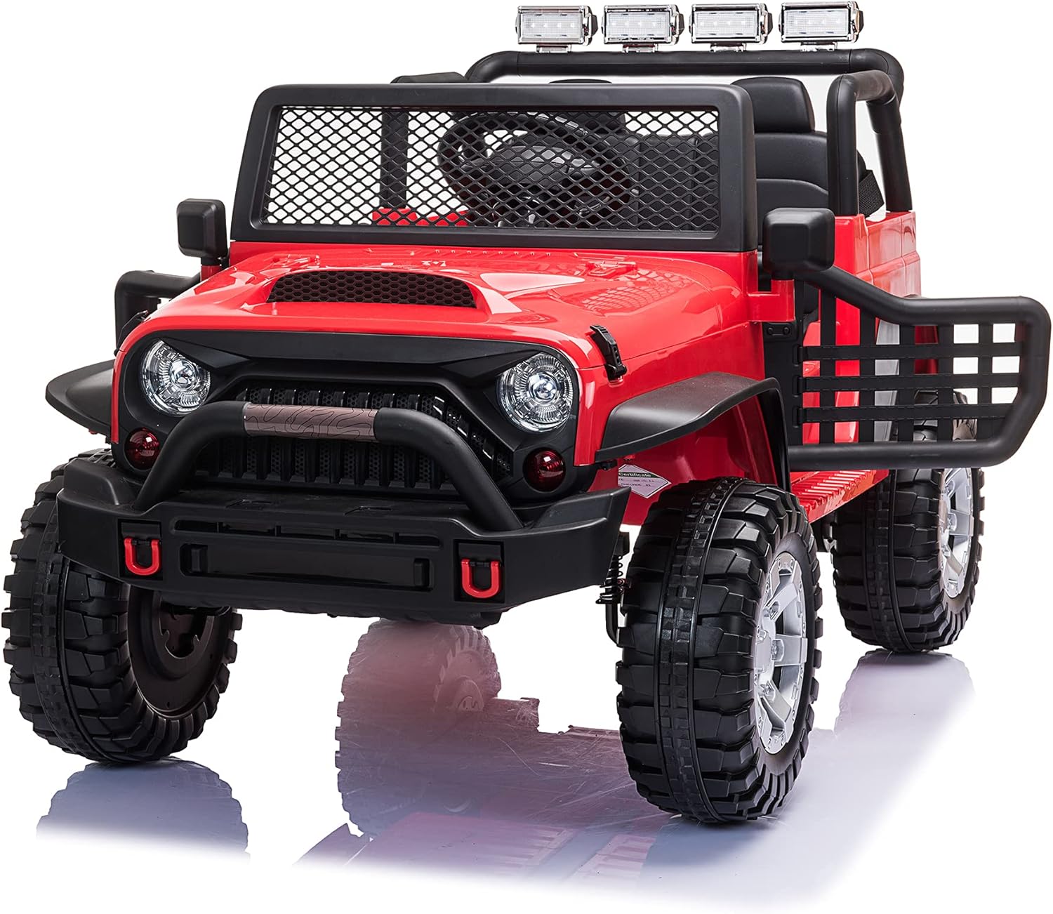 TOBBI 12V Ride On Truck, Electric Vehicles Ride On Car for Kids w/ Remote Control, Music, MP3 Player, Bluetooth, Black
