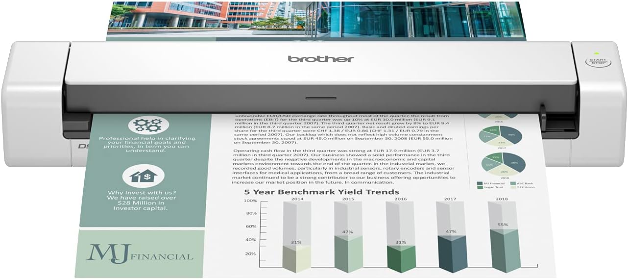 Brother DS-640 Compact Mobile Document Scanner