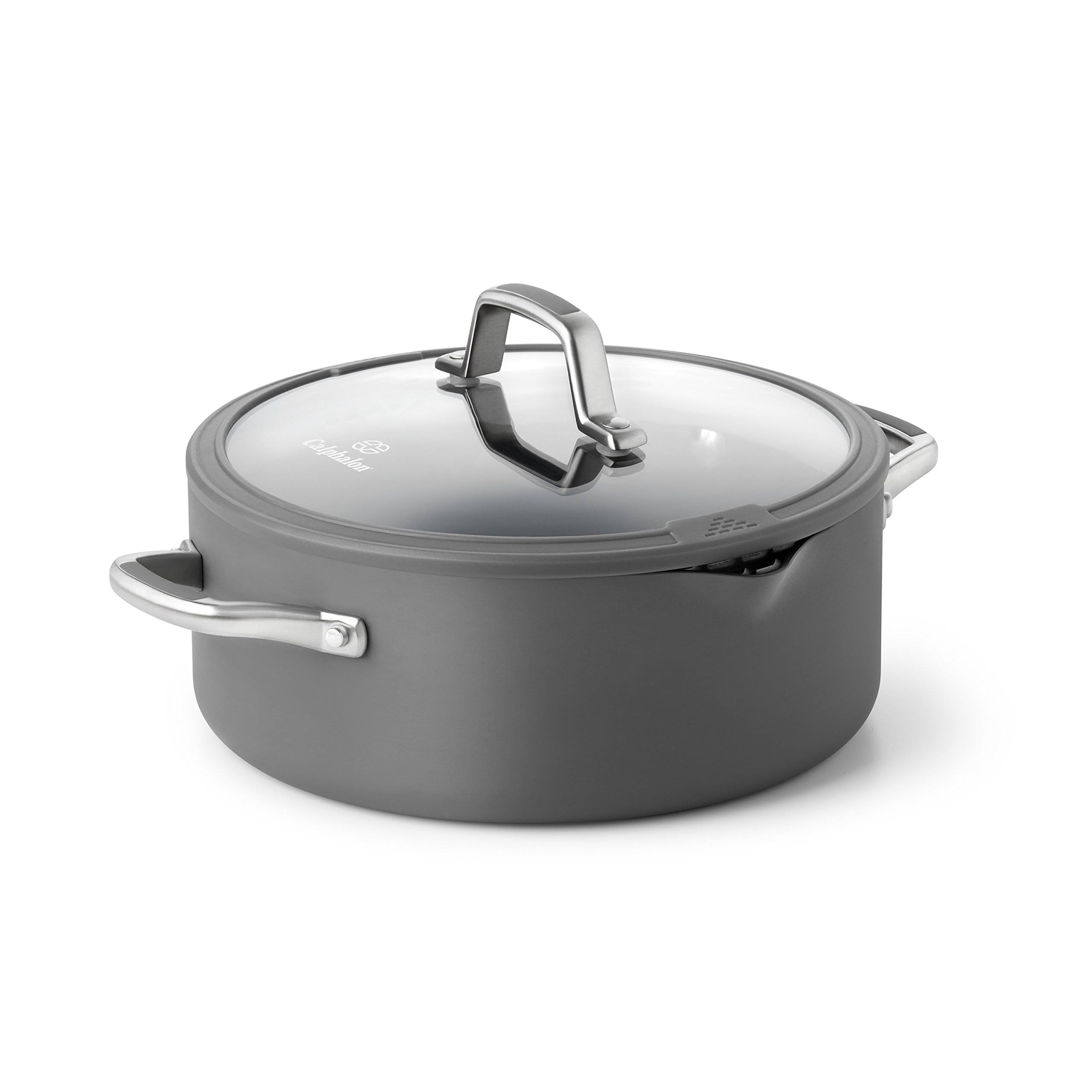 Calphalon Simply Easy System Nonstick Dutch Oven 5-Quart Gray