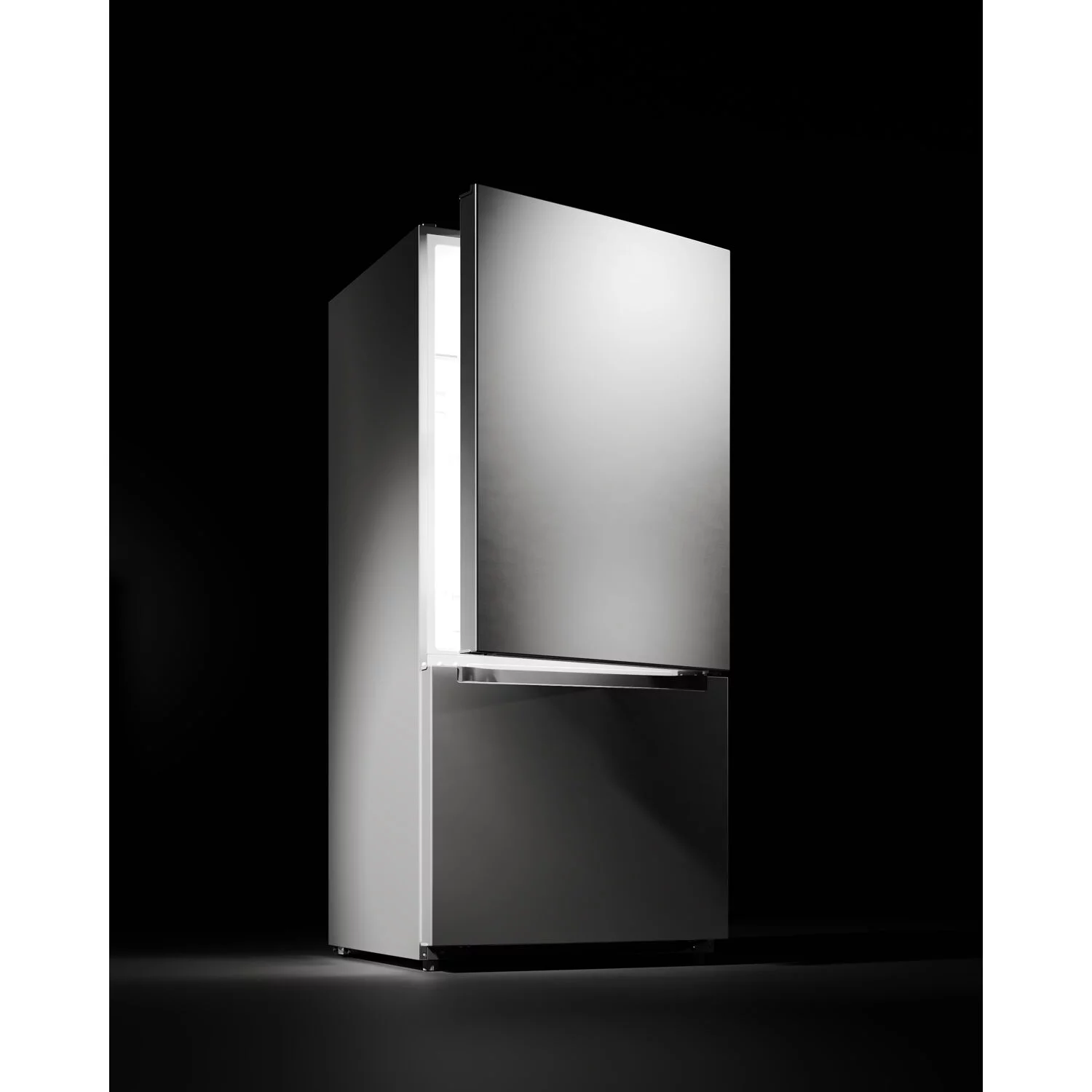Midea 18.7-Cu. Ft. Bottom Mount Refrigerator, Stainless Steel,  MRB19B7AST