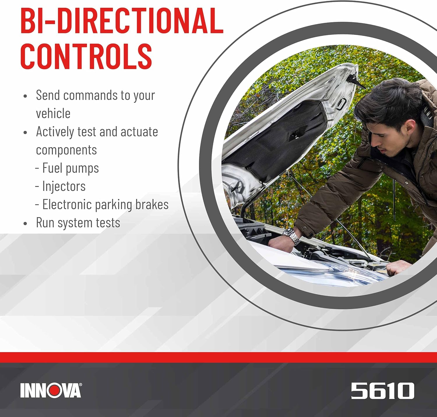 INNOVA 5610-Newest 2021 OBD2 Diagnostic Scanner-BiDirectional System Test/Special Reset Function/All System Scan/Live Data