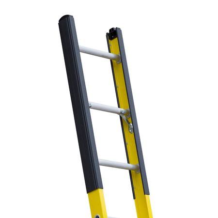 Louisville Ladder FE8916 16 ft. Fiberglass Manhole Ladder, Type IAA, 375 lbs Load Capacity