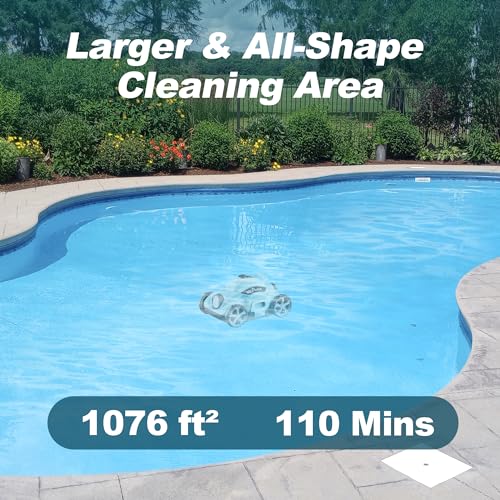 MEANFUN Cordless Robotic Pool Cleaner - Smart Home Appliances