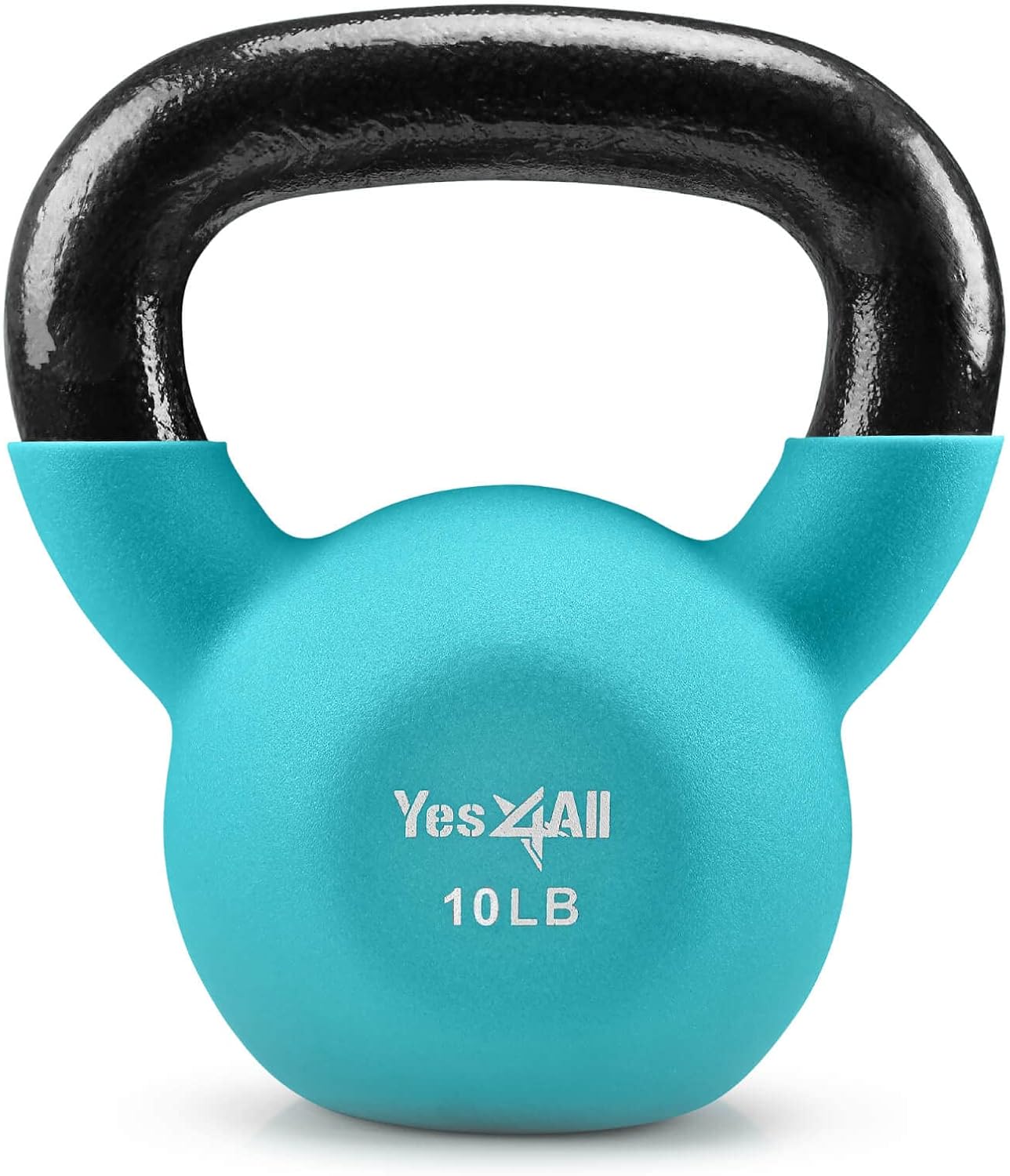 Yes4All Neoprene Coated Kettlebell Weights, Strength Training Kettlebells for Weightlifting, Conditioning, Strength & Core Training Pack of 2
