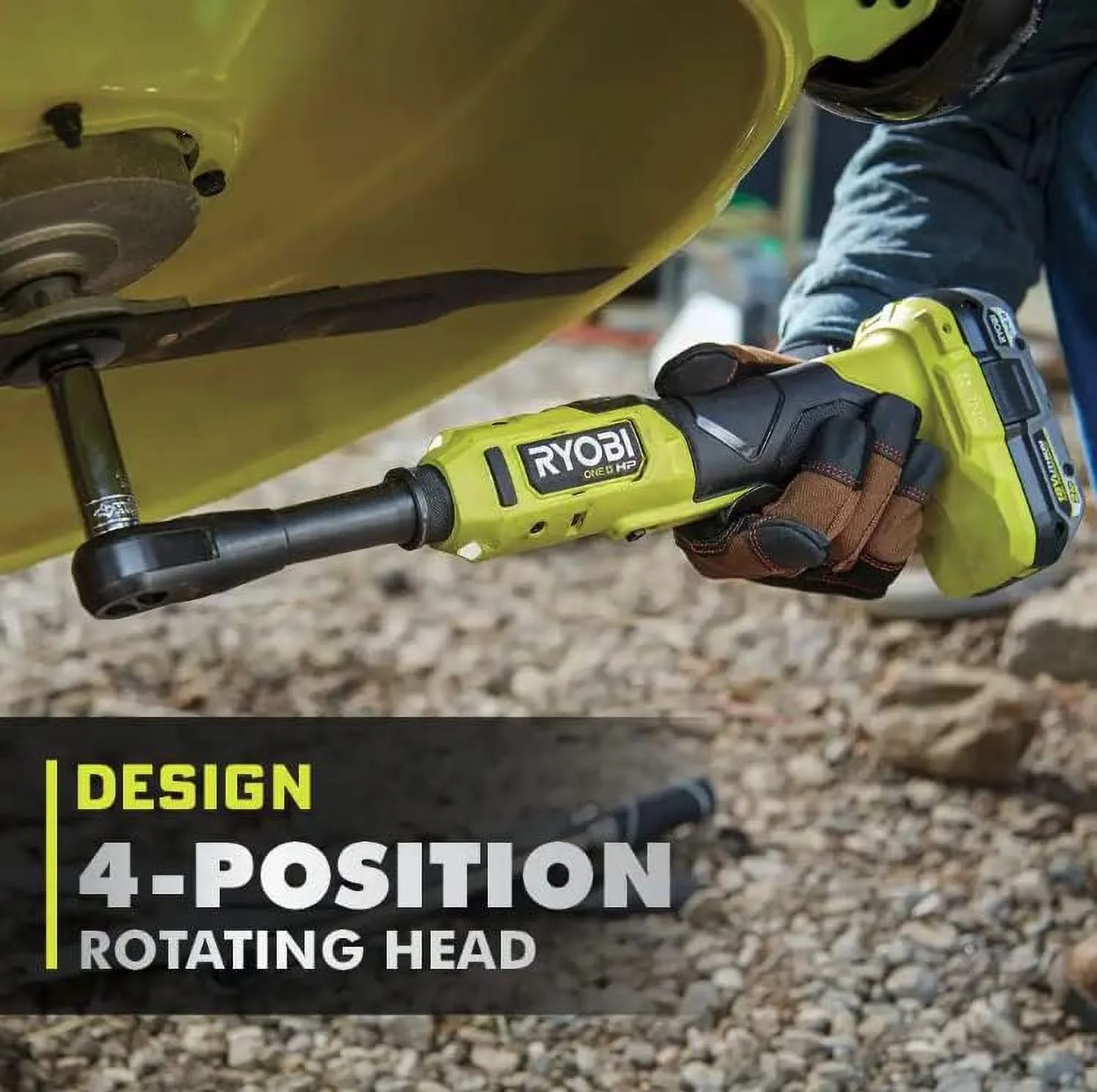 RYOBI - ONE+ HP 18V Brushless Cordless 3/8 in. Extended Reach Ratchet (Tool Only) - PBLRC25B - Radiant Selections