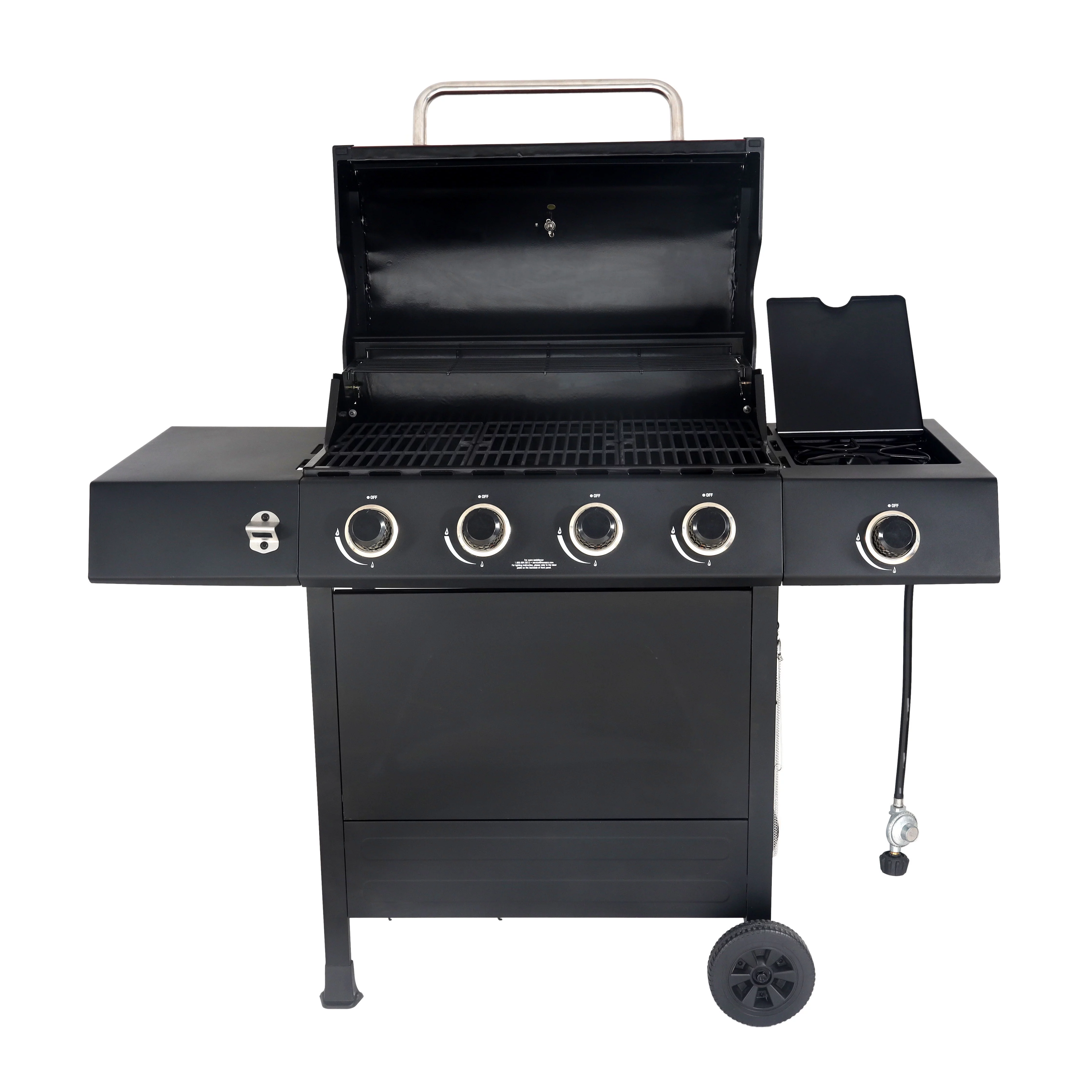 RevoAce 4-Burner Propane Gas Grill with Side Burner, Red Sedona, GBC1748WRS