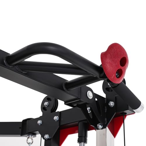 Altas Strength Folding Home Gym Smith Machine with Pulley System Gym Squat Rack Weight Bar Upper Body Strength Training Leg Developer Commercial