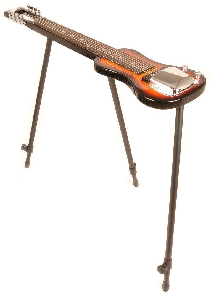 SX Lap 8 Ash 3TS 8 String Lap Steel Guitar w/stand and Bag Sunburst