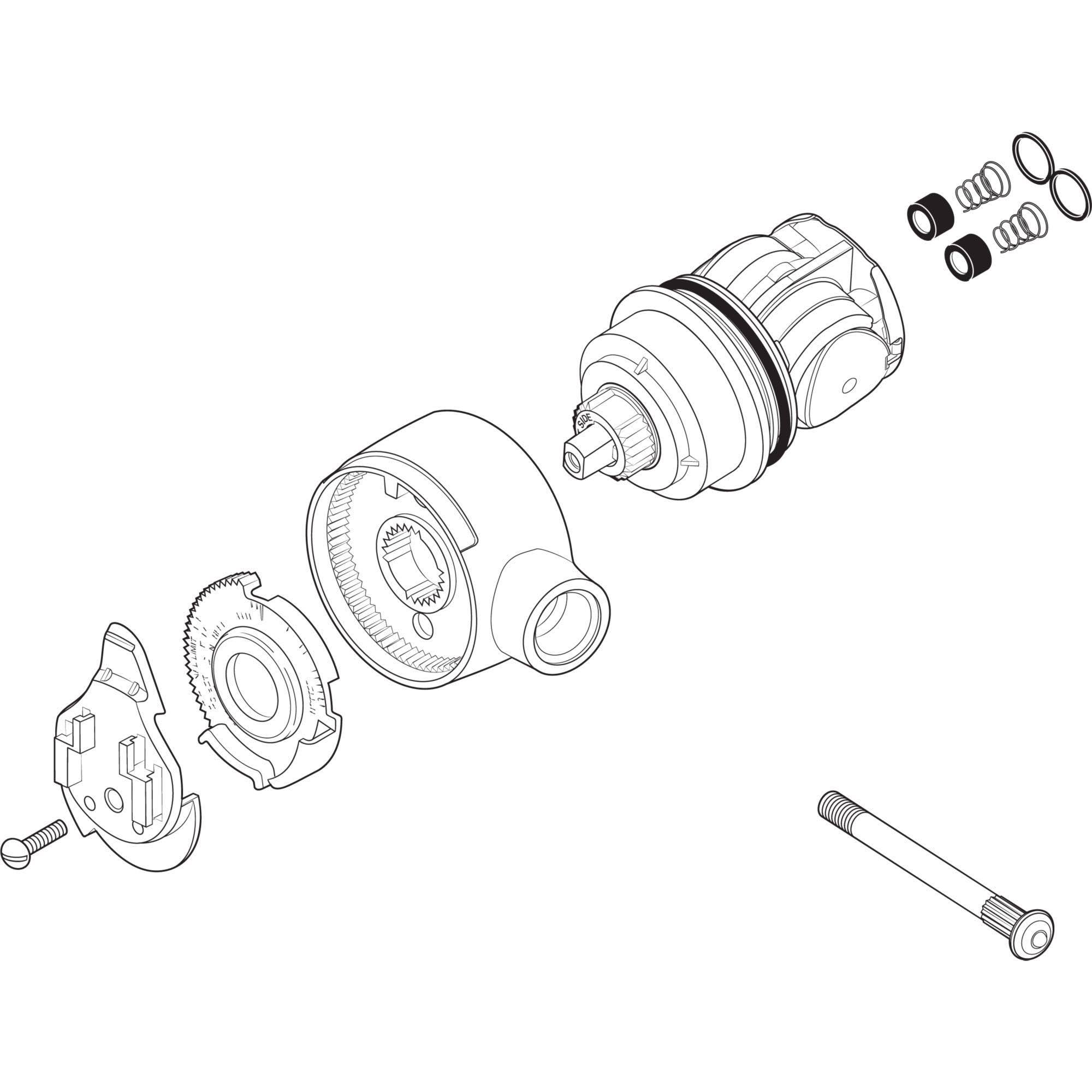 Delta Rp32106 Single Lever Handle Kit with Cartridge - 17 Series