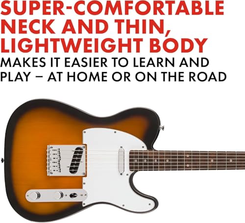 Fender Squier Debut Series Telecaster Electric Guitar, Beginner Guitar, 2-Year Warranty, Includes Free Lessons