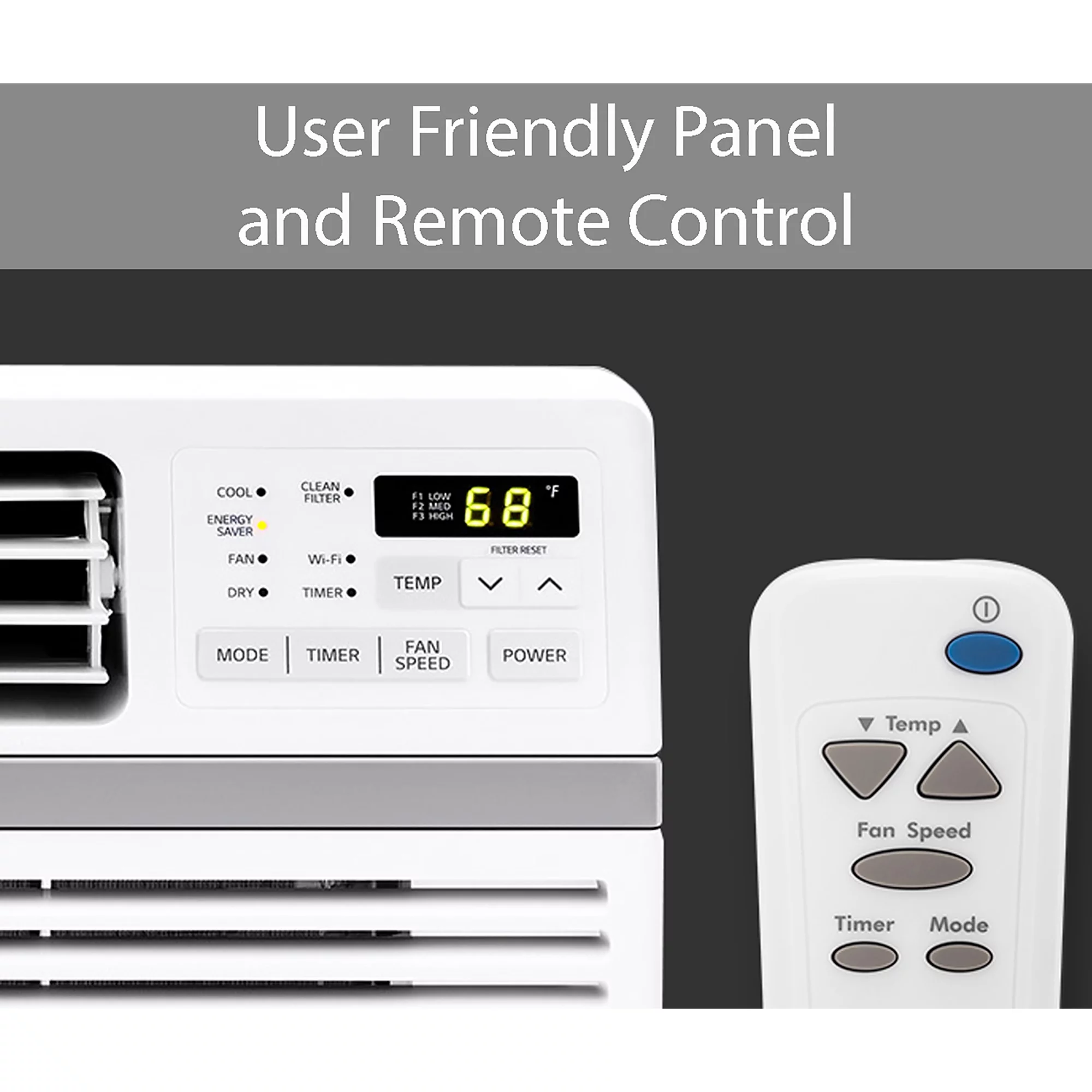 LG 12,000 BTU Smart Window Air Conditioner, Cools up to 550 Sq. Ft., Smartphone and Voice Control works with LG ThinQ, Amazon Alexa and Hey Google