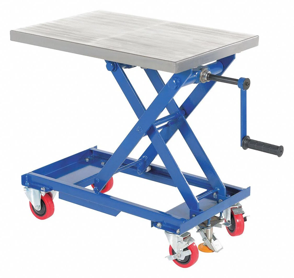Vestil Mechanical Hand Crank Scissor Cart Model: CART-330-M