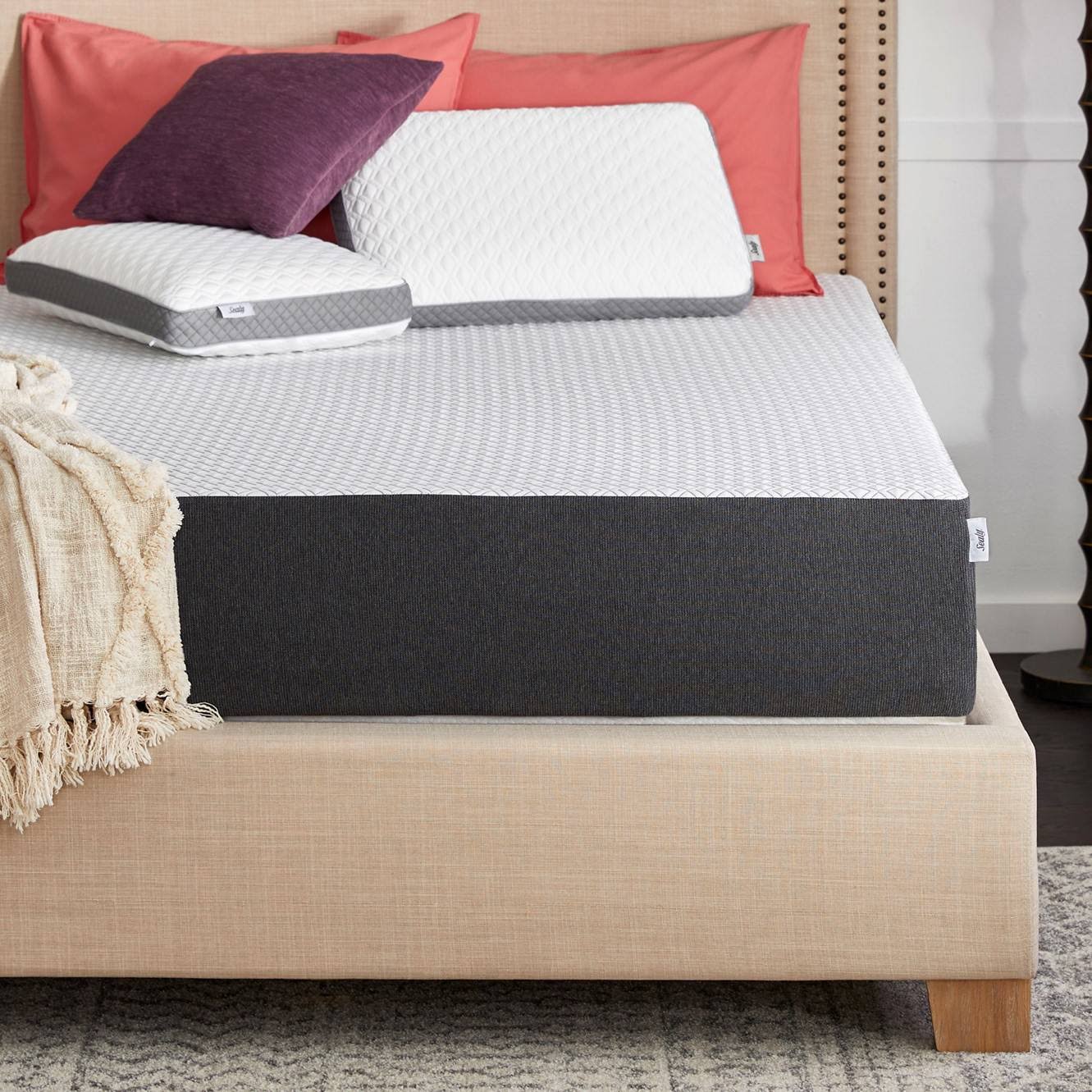 Sealy 10x22 Memory Foam Mattress-in-a-Box with Cool u0026 Clean Cover - Twin